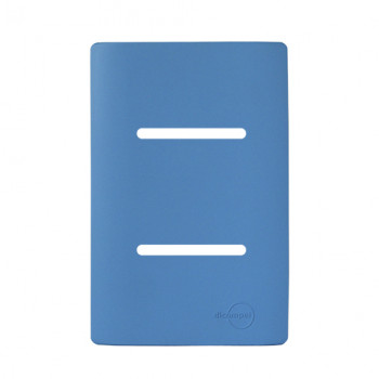 Placa p/ 2 Interruptores 4x2 - Novara Azul Fosco